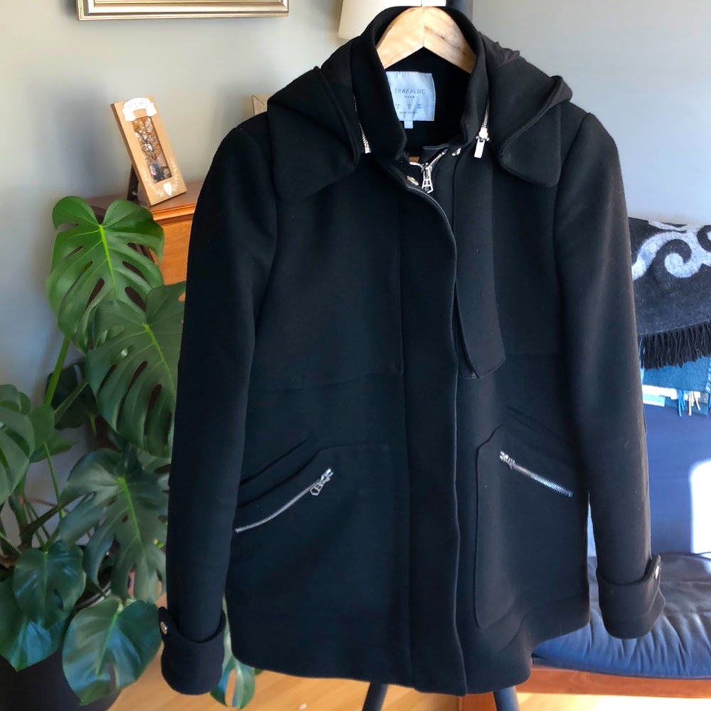 Zara - Trafaluc - S - Black Fall Coat